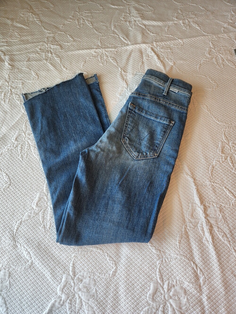 Classic Mid-Blue Straight Leg Jeans